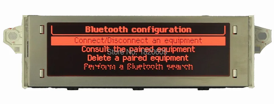 Натуральная Фирменная Новинка автомобильный экран Поддержка USB Bluetooth 4 меню Дисплей красный монитор 12 pin для peugeot 307 407 408 для citroen C4 C5