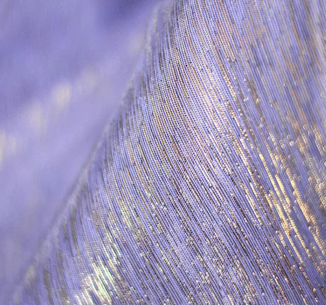 Flashing Metallic Poly Cotton Shimmer Fabric Shantung Silk Bridal
