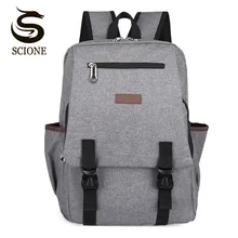Scione Promotion Large Capacity Canvas School Backpack for Men/Women College Student Bag Casual Travel Back Pack Laptop Backpack