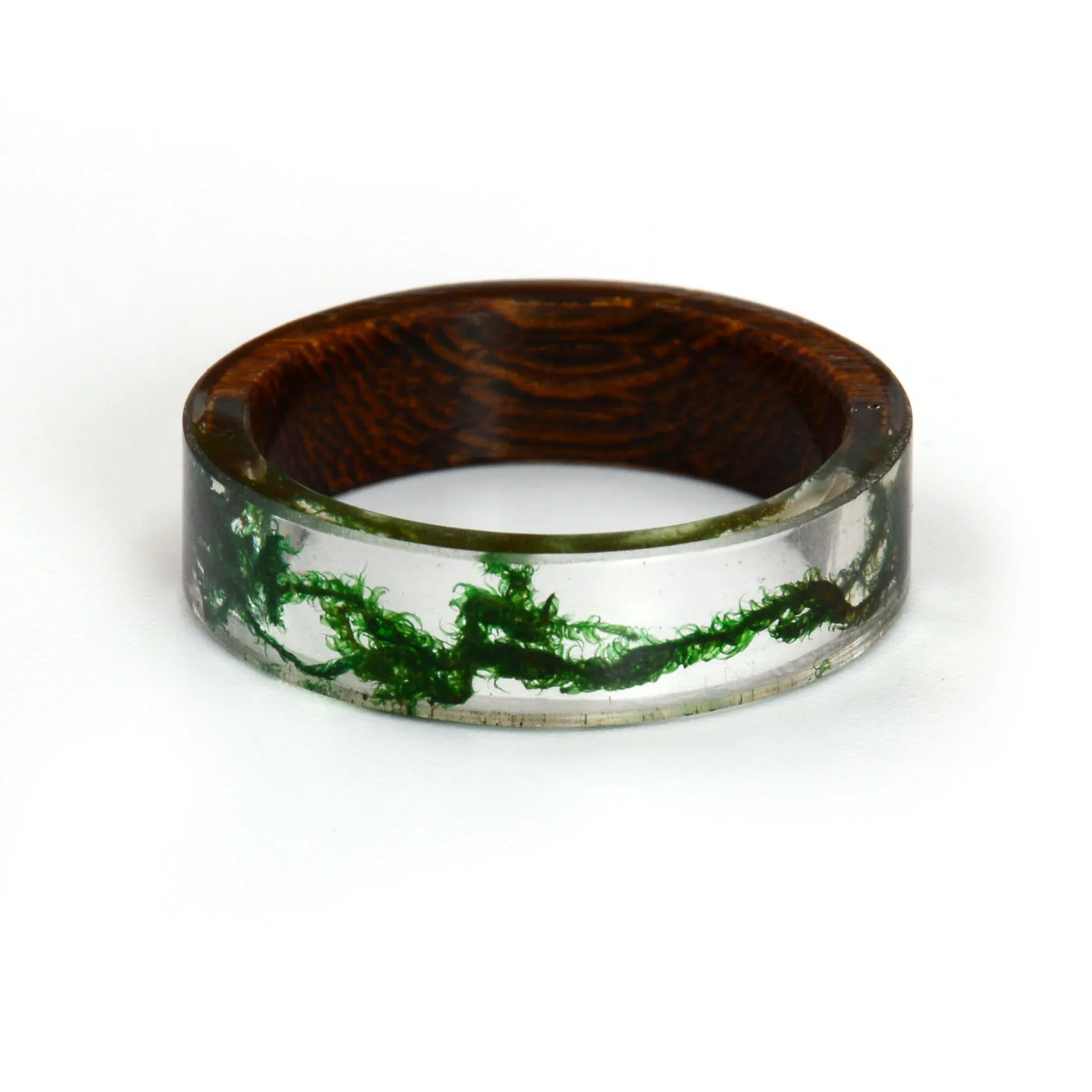 

New Fashion Rings for Women Men Wood Resin Landscape Ring Transparent Male Natural Scenery Epoxy Resin Rings Female Finger Punk