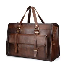 Натуральная кожа Дорожная сумка для путешествий Мужская Упаковка Кубики дорожный органайзер для багажа большая емкость сумка ручной клади кожаная большая сумка для выходных
