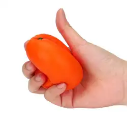 Оранжевый мягкими медленно нарастающее при сжатии телефон ремни Ballchains игрушки Fun Дети Kawaii игрушка для детей и взрослых стресс рельефный