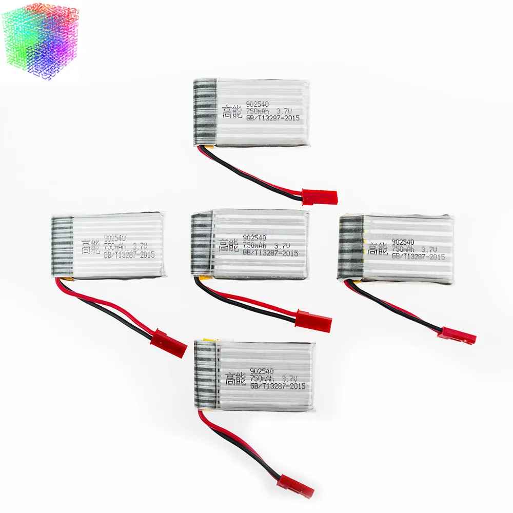 MJX X400 3 7 V 750mAh lipo батарея 5 шт для X800 X300C литиевые батареи rc вертолеты беспилотные