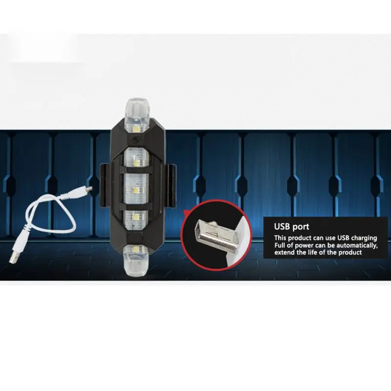 Excellent Personal Safety Waterproof Bicycle Light Tail Light Warning Light LED Riding Equipment USB Charging Bicycle Accessories 5