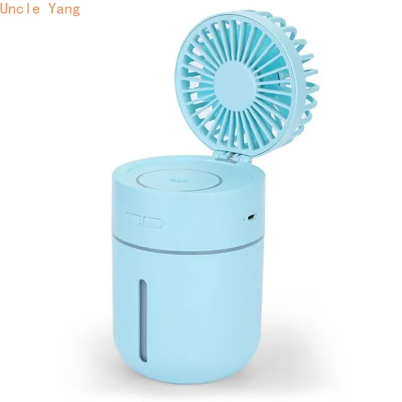 

3 in 1 Plastic Handheld Fan Battery Operated Portable Water Misting Fan Personal Mist Fan for Travel, Home and Outdoor