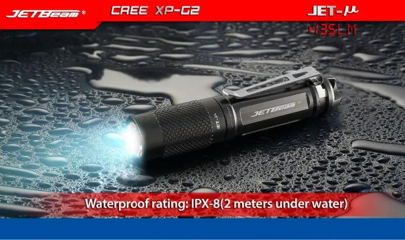 JETBEAM JET-U фонарь Cree XP-L Led 135 люмен 4 модель функция памяти боковой переключатель фонарик