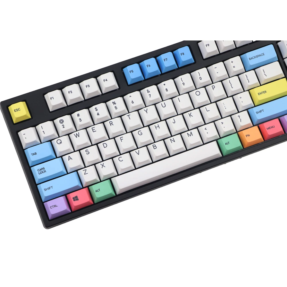 Крутая джазовая 123 клавиша pbt Cherry mx механическая клавиатура keycaps dye subbed cherry profile 1,75 shift Мел рукав keycap