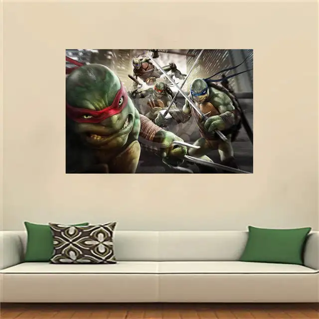 WJY510N24 Teenage Mutant Ninja Turtles Canvas Painting Wall Silk Poster