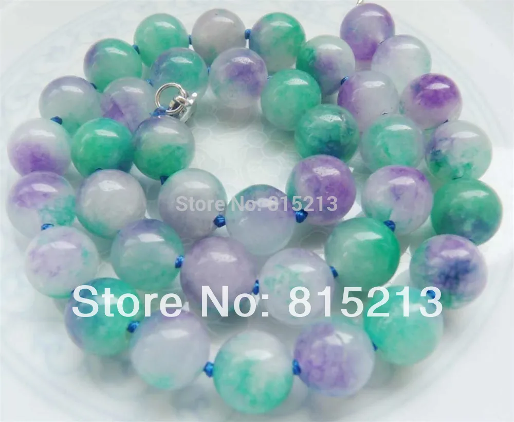 

FREE SHIPPING>>>@@ > N1237 10mm Natural Noble New stone Necklace