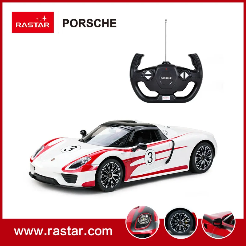 Rastar 1:14 PORSCHE 918 Spyder производительность Новое поступление USB заряжаемый пульт дистанционного управления на большом расстоянии управление Электрический Радиоуправляемый автомобиль, игрушки 70770