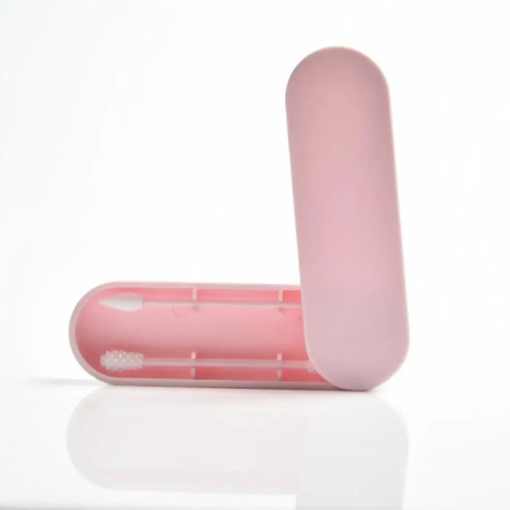 

Reusable Double-sided Cotton Swab Ear Cleaning All Skin Types Cosmetic Silicone Storage Box China Swabs Sticks