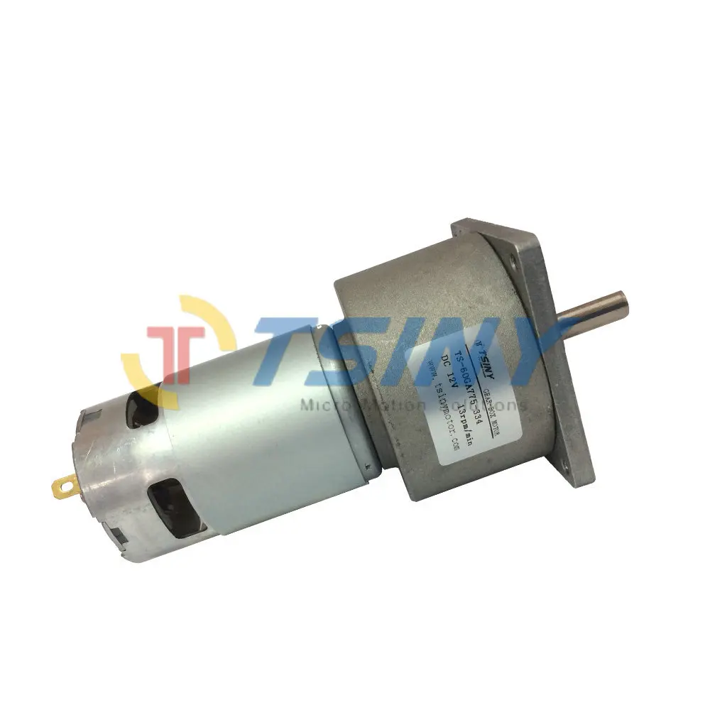 

DC 12V/13RPM Low Speed Geared Motor With Metal Gearbox TS-60GA , High Torque Rated current 1.5A, Free Shipping