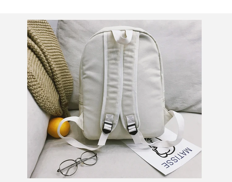 Pizza Embroidery Women Backpack for School Teenagers Girls Preppy Style School Bag Ladies Canvas Backpack Female Bookbag Mochila_34_26