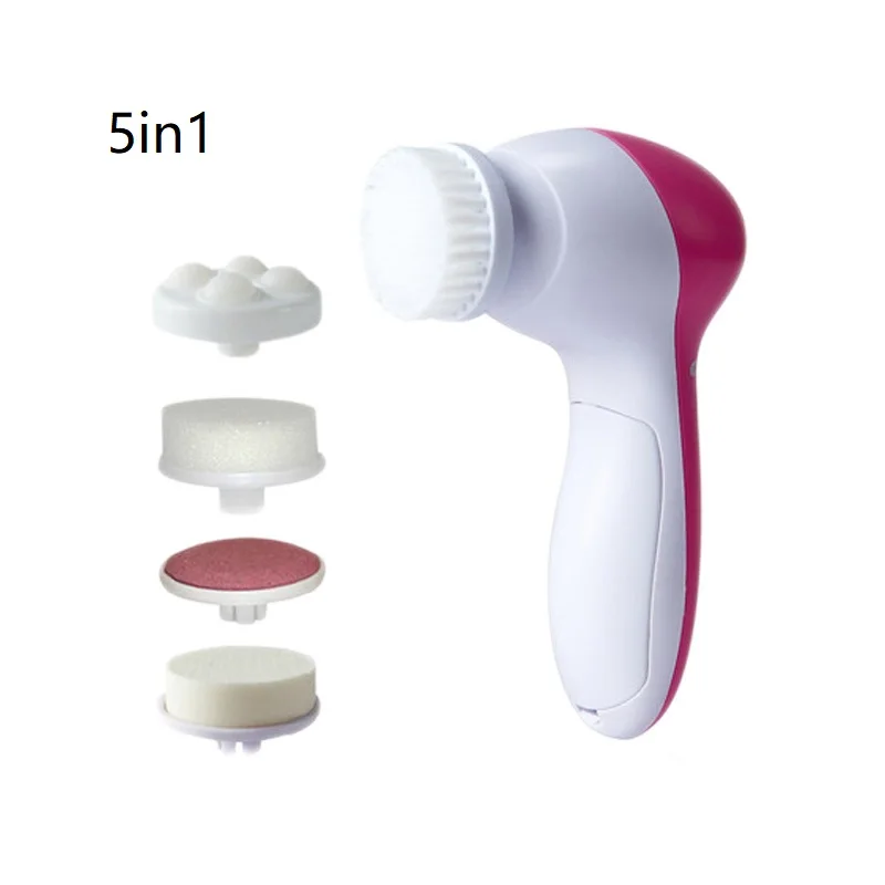 

Mini 5 in 1 Electric Facial Cleanser Wash Face Cleaning Machine Skin Pore Cleaner Body Cleansing Massage Beauty Massager