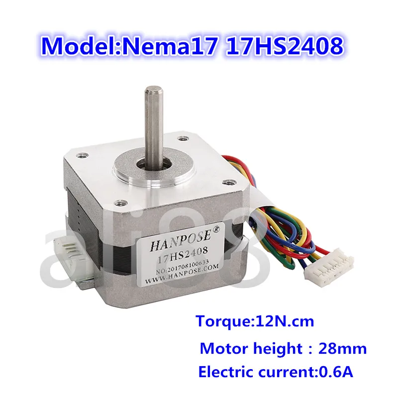 Шаговый электродвигатель Nema 17 42bygh 0.6A TB6600 4 питающих провода 1 шт. | Обустройство