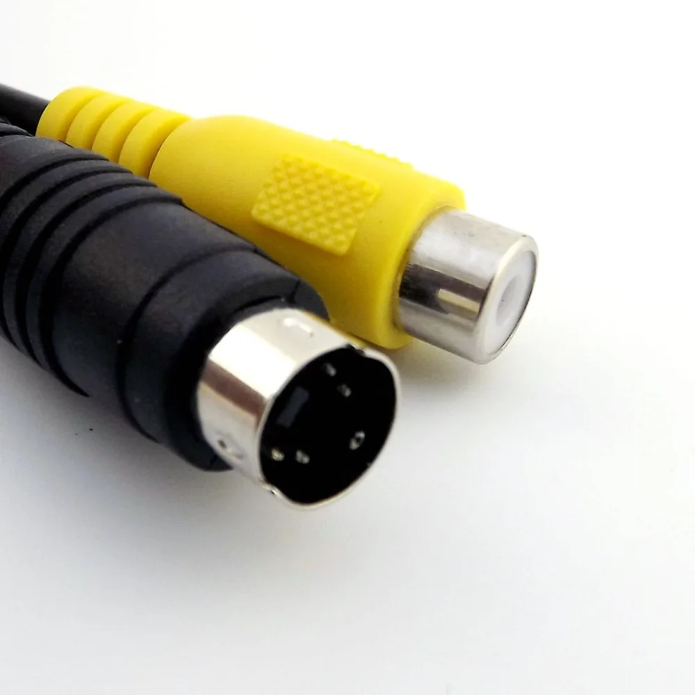1x Mini DIN 4 Pin S видео папа AV TV RCA мама аудио и адаптер соединительный кабель 28