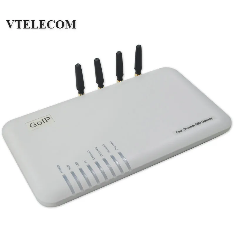 Free shipping goip 4 ports VOIP gateway Support IMEI change VPN SMS goip gsm gateway for IP PBX