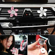 Автомобильный ароматерапия морской вкус вентиляционное отверстие крепление лепестки из алюминиевого сплава в форме автомобиля освежитель аромата QJS магазин