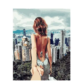 

ArtSailing pictures by numbers Beautiful Back Vie Painting by numbers on canvas modular pictures 2018 new drop shipping NP-177