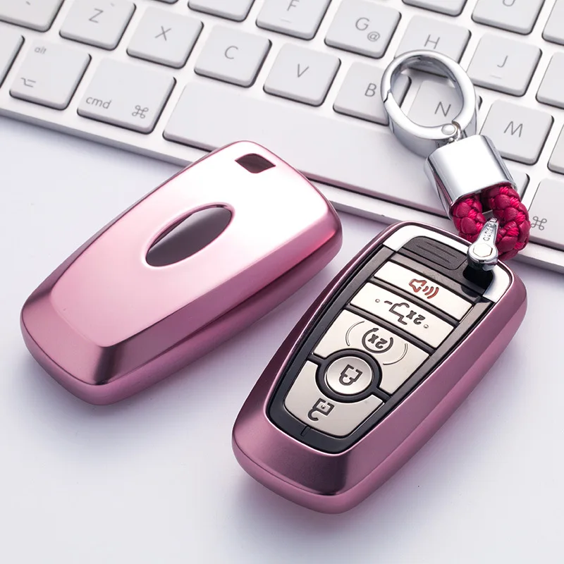 

2019 New TPU Car Key Case Auto Key Protection Cover For Ford Focus Kuga Mondeo Car Holder Shell Colorful Car-Styling Accessories