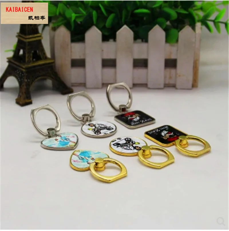 10pcs/Lot Sublimation Blank Metal Finger Ring Mobile Phone case Holder Stand Alloy Universal | Компьютеры и офис