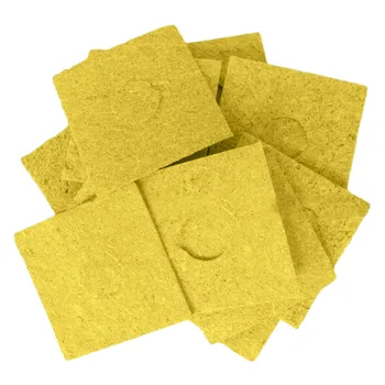 

Durable 5pcs/lot 6cm*6cm Soldering Iron Solder Tip Welding Cleaning Sponge Pads Blue and Yellow Hand Tool Color Random