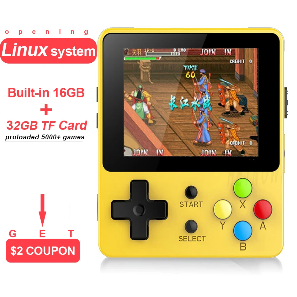 

Opening Linux Retro Game Console 2.6 inch LDK Nostalgic Children Retro game Mini Family TV Video Consoles mini handheld player