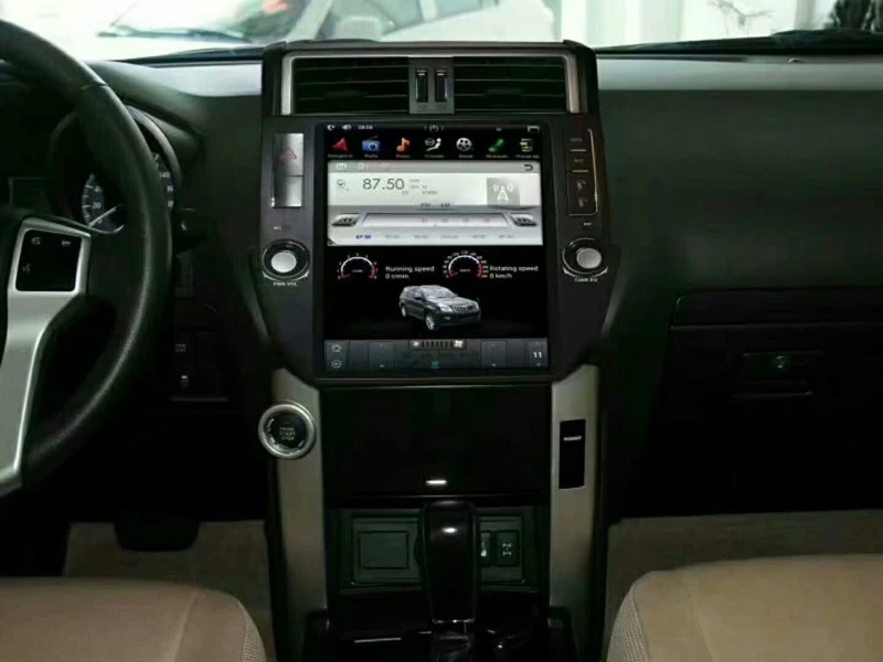 12,1 дюймов tesla стиль android 7,12 автомобильный dvd-плеер для TOYOTA PRADO LC150 PRADO 150 2010-2013 с gps-навигацией wifi USB