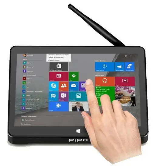 Pipo X9S Windows 10 Мини ПК Intel Cherry Trail Z8350 четырехъядерный 2G/32G Smart tv Box 8,9 дюймов 1920*1080 сенсорный экран планшетный ПК