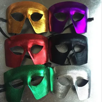 

Shine PVC compound mask Christmas Halloween supplies Composite logo men's masks Masquerade supplies