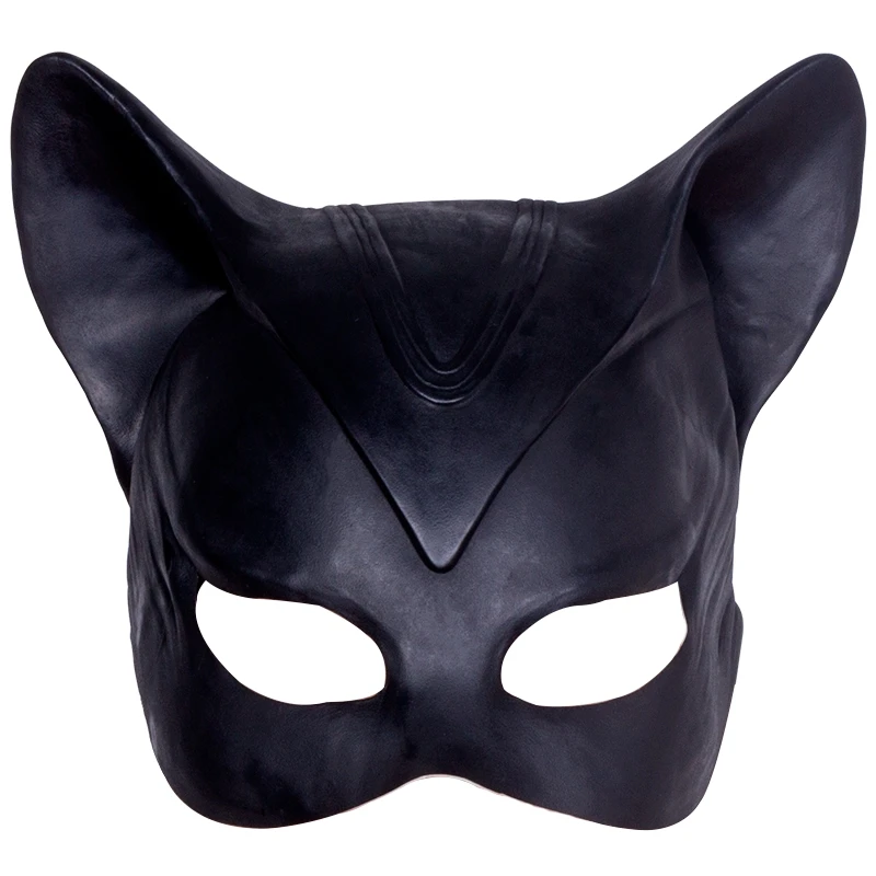 Маска женщина-кошка костюм Бэтмена, косплей, латексная маска на шлем, необычная маска для взрослых на Хэллоуин