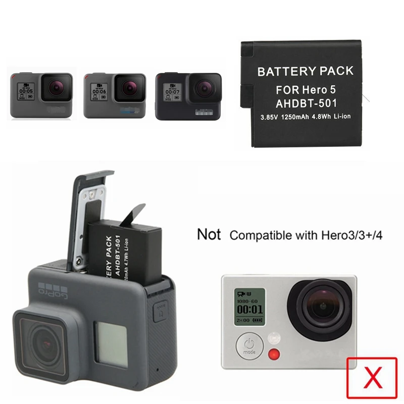 Комплект пультов дистанционного управления для GoPro 8 Wifi + зарядное устройство с 3