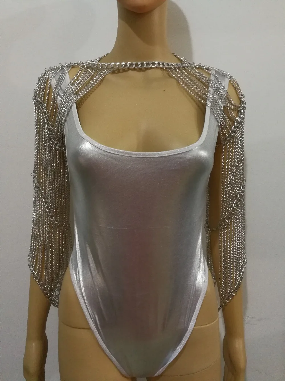 Модный стиль WRB982, женские серебряные цепи, цепочка на плечо, воротник, чокер, серебряное ожерелье, ювелирные аксессуары, 3 цвета