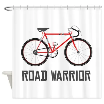 

Road Warrior Shower Curtain Decorative Fabric Shower Curtain Set Non-slip Bath Mat Set for Doormat Outdoor