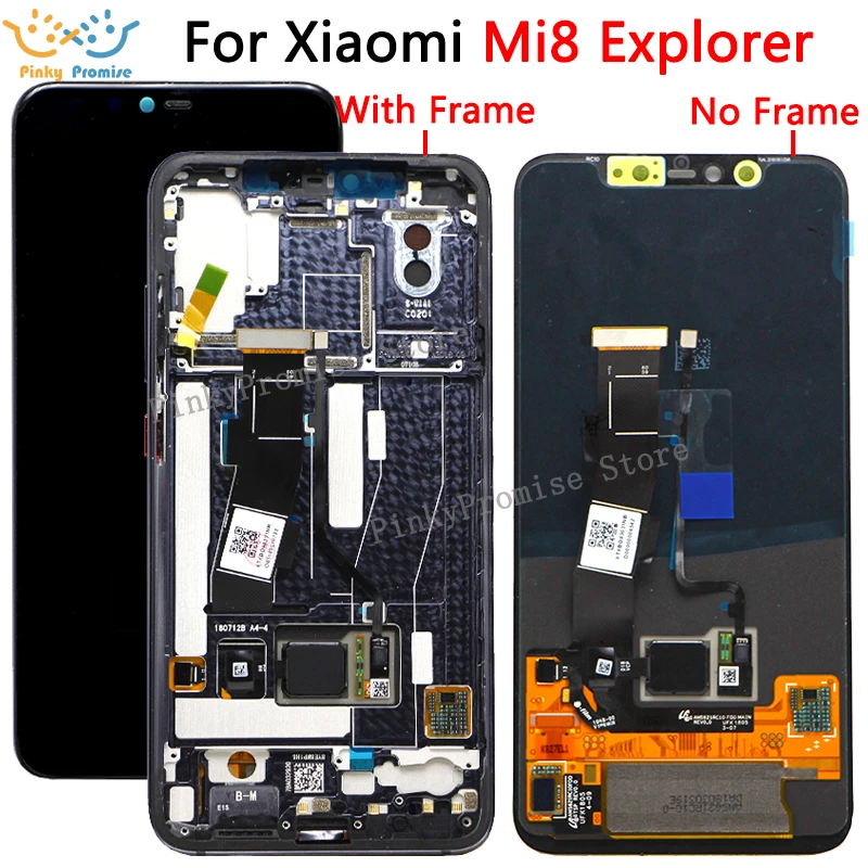 

6.21'' For Xiaomi Mi 8 Pro LCD Display Touch Screen Digitizer with frame Assembly Replacement + Tools For Mi 8 Explorer