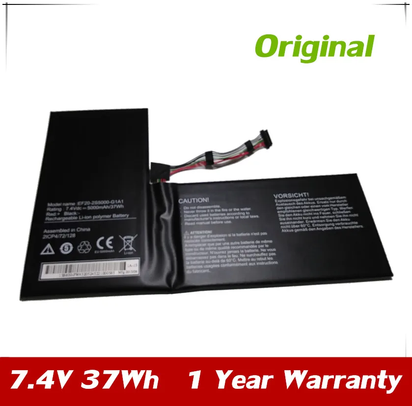 7XINbox 7 4 V 5000mAh 37Wh оригинальный EF20-2S5000-G1A1 2ICP4/72/128 Аккумулятор для ноутбука Medion |