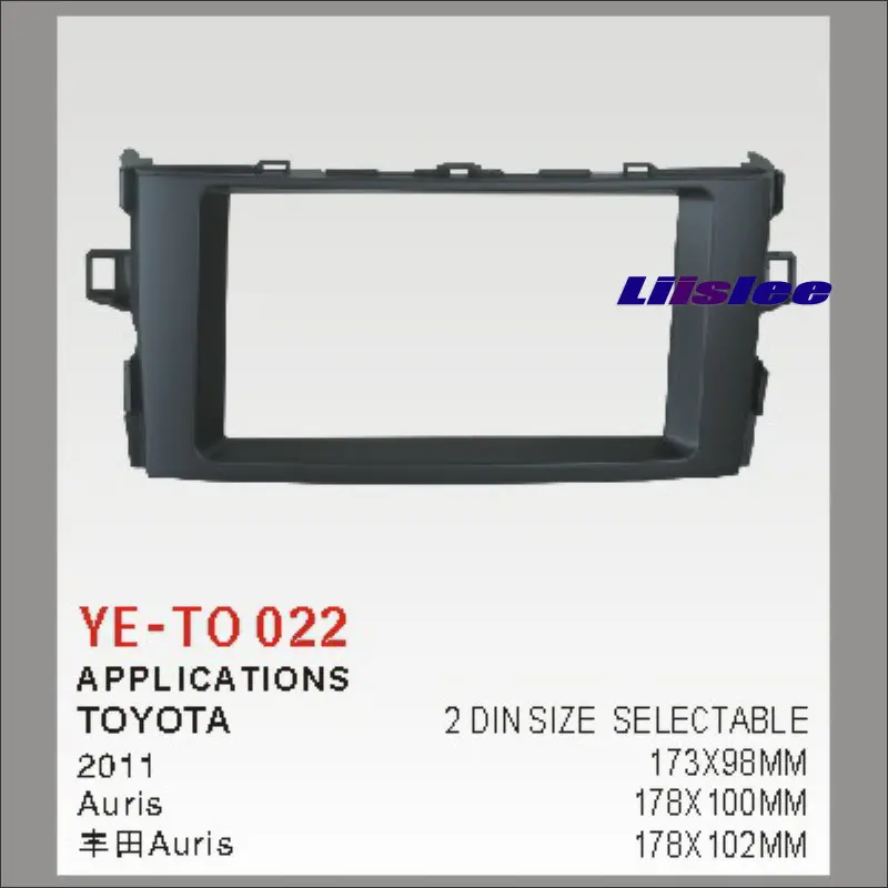

Liislee 2 DIN Car Refitting Frame Panel For Toyota Auris 2006~2012 Radio Stereo CD DVD Player NAVI Navigation ABS Fascia Kits