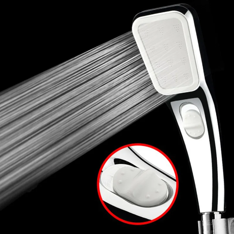 

Switch Shower Head Water Saving Pressurized Shower ABS Plastic Bath Hand Hold Shower Head Bathroom Accessories