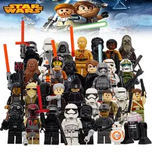 Star Wars The Last Jedi Yoda Obi-Wan Darth Vader Storm Building Block Compatible with LegoINGlys Starwars Kids Action Figure Toy