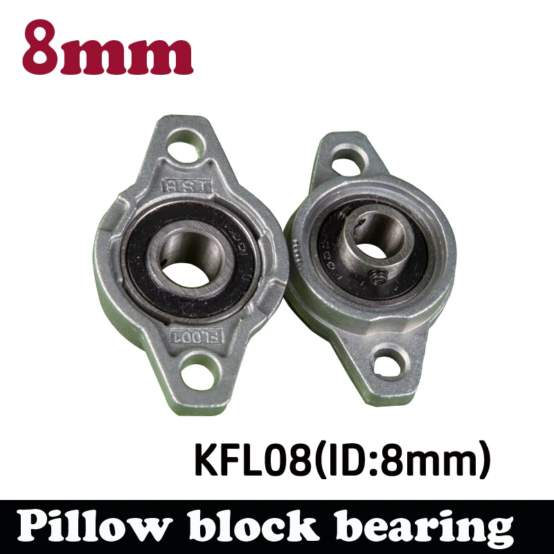 4pcs KFL08 8mm Pillow Block Rhombic Bearing Zinc Alloy Insert Linear Bearing Shaft Support CNC Part