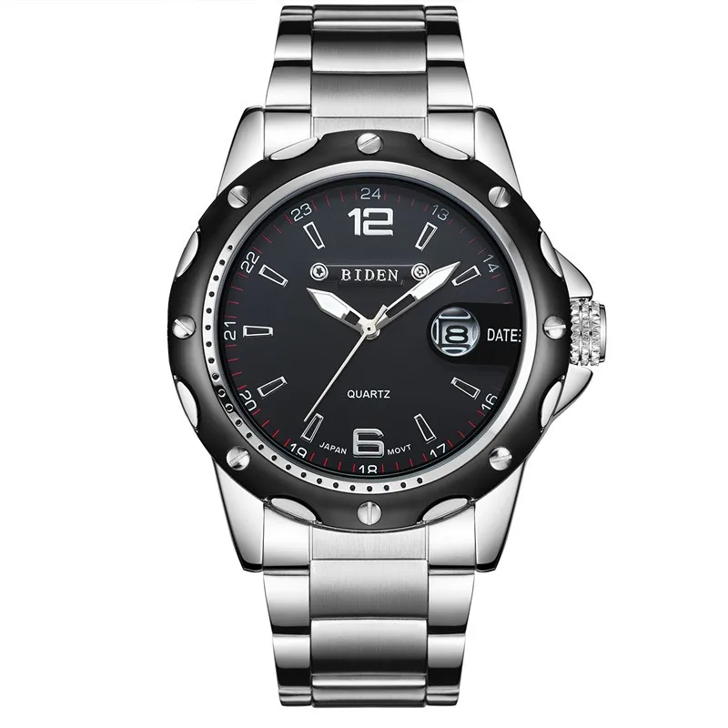BIDEN мужские часы в повседневном стиле модные деловые кварцевые часы мужские роскошные брендовые водонепроницаемые наручные часы военные часы relogio masculino