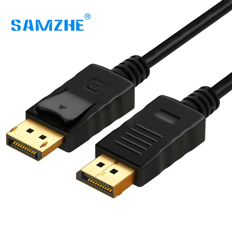 Samzhe displayport إلى كابل displayport 1080 وعاء hd adpater dp ذكر ل ذكر كابل 1.8 متر للكمبيوتر محمول العارض Samzhe displayport إلى كابل displayport 1080 وعاء hd adpater dp ذكر ل ذكر كابل 1.8 متر للكمبيوتر محمول العارض