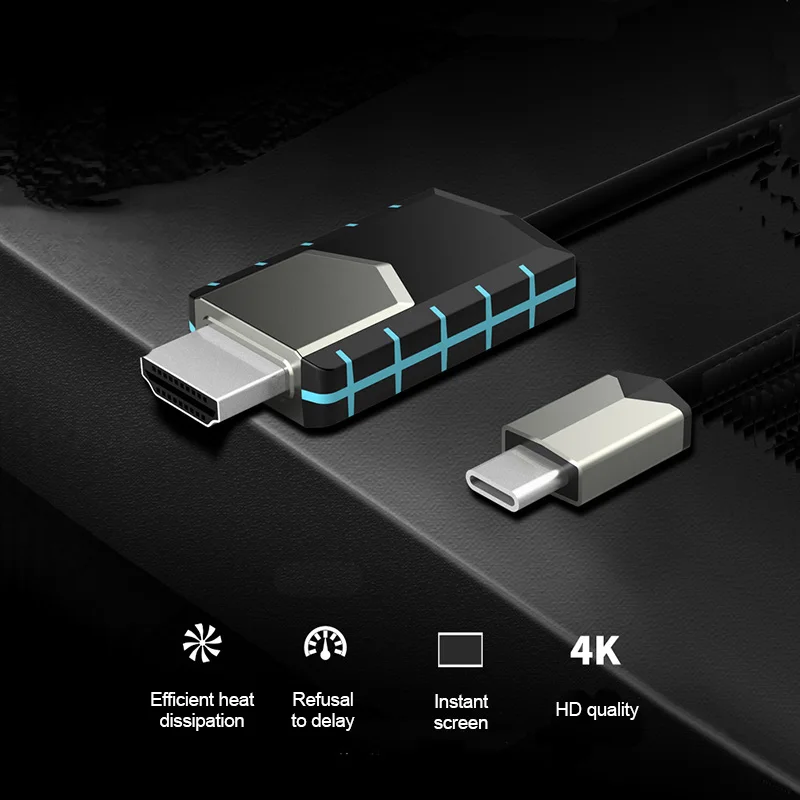 Горячий usb type-C к HDMI адаптер 4 K 30 HZ 2 M кабель преобразования для мобильного ПК для DOY