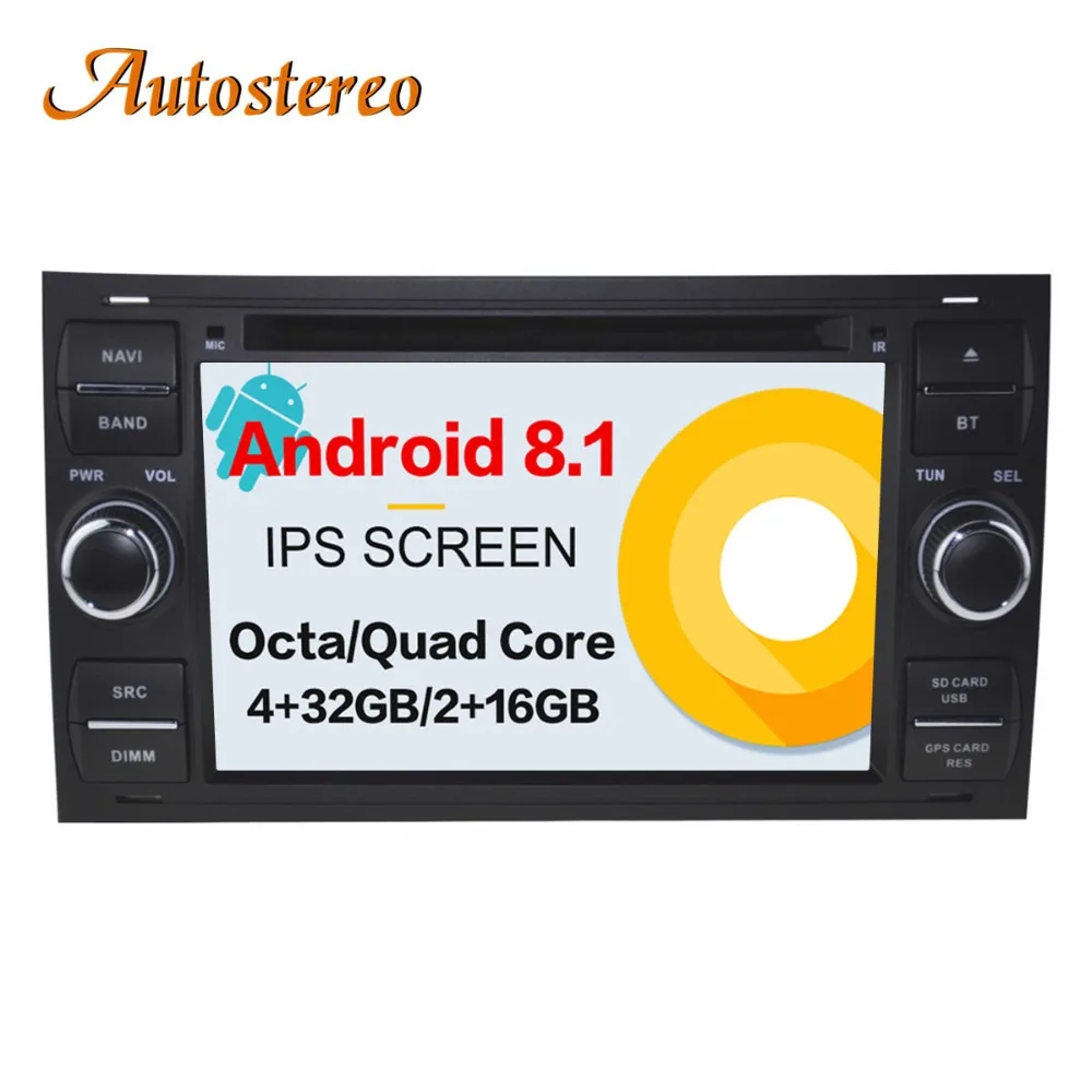 

Android 8 Car CD DVD Player 2 din radio For FORD FOCUS C-MAX FIESTA FUSION GALAXY TRANSIT KUGA car GPS navigation multimedia Pad