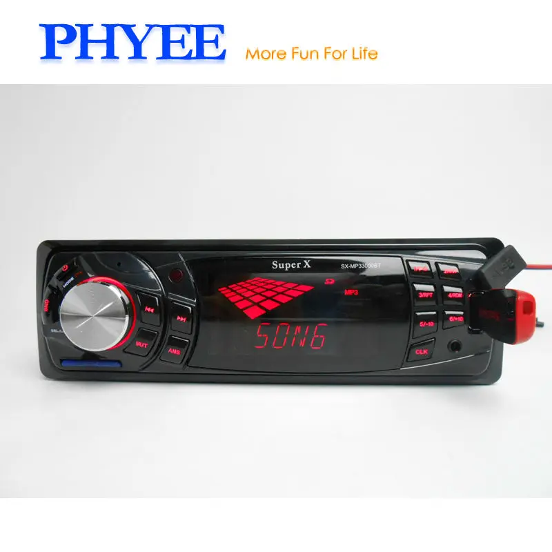 

1 Din Indash Autoradio Bluetooth Car Radio Srereo Audio USB MP3 Player FM A2DP Handsfree ISO Head Unit SX-MP33000BF