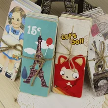 1 лот = 10 комплектов(300 шт)! Мультфильм и ретро Европейская страница знак Закладка/коробка бумаги Bookmarks/Канцелярские товары/30 в