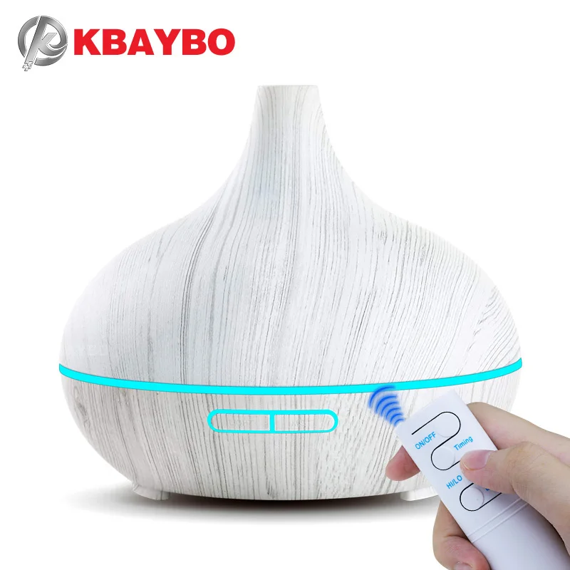 KBAYBO Арома диффузор очиститель воздуха увлажнитель древесины эфирные масла диффузоры 7 цветов Ночной светильник тумана Fogger для дома