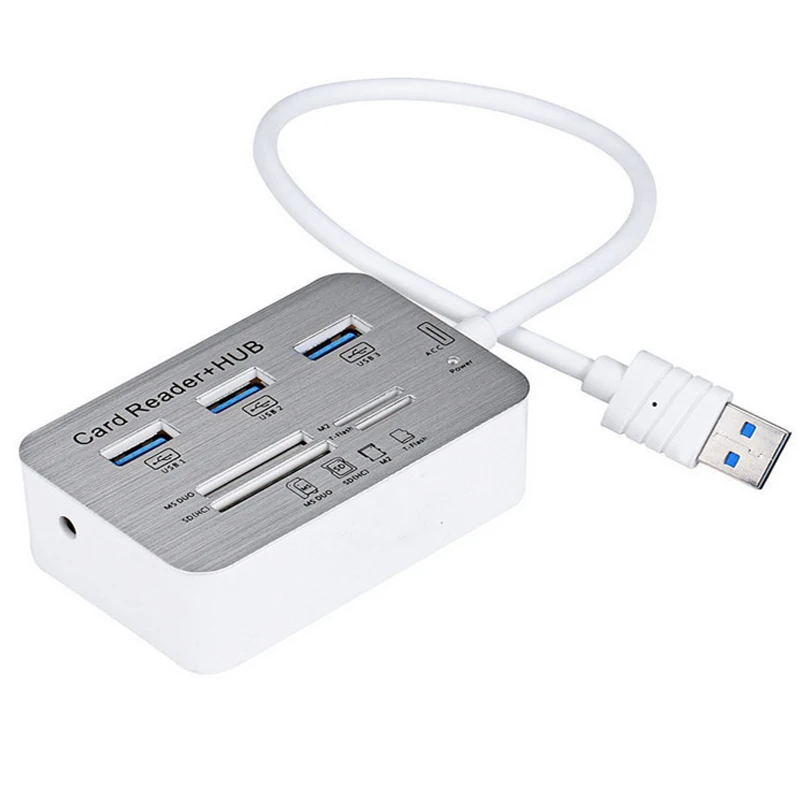 

USB 3.0 HUB Type C HUB USB 3.0 Splitter Multi USB C Hab Multiple MS/M2/SD/TF Card Reader For PC Laptop Computer Accessories