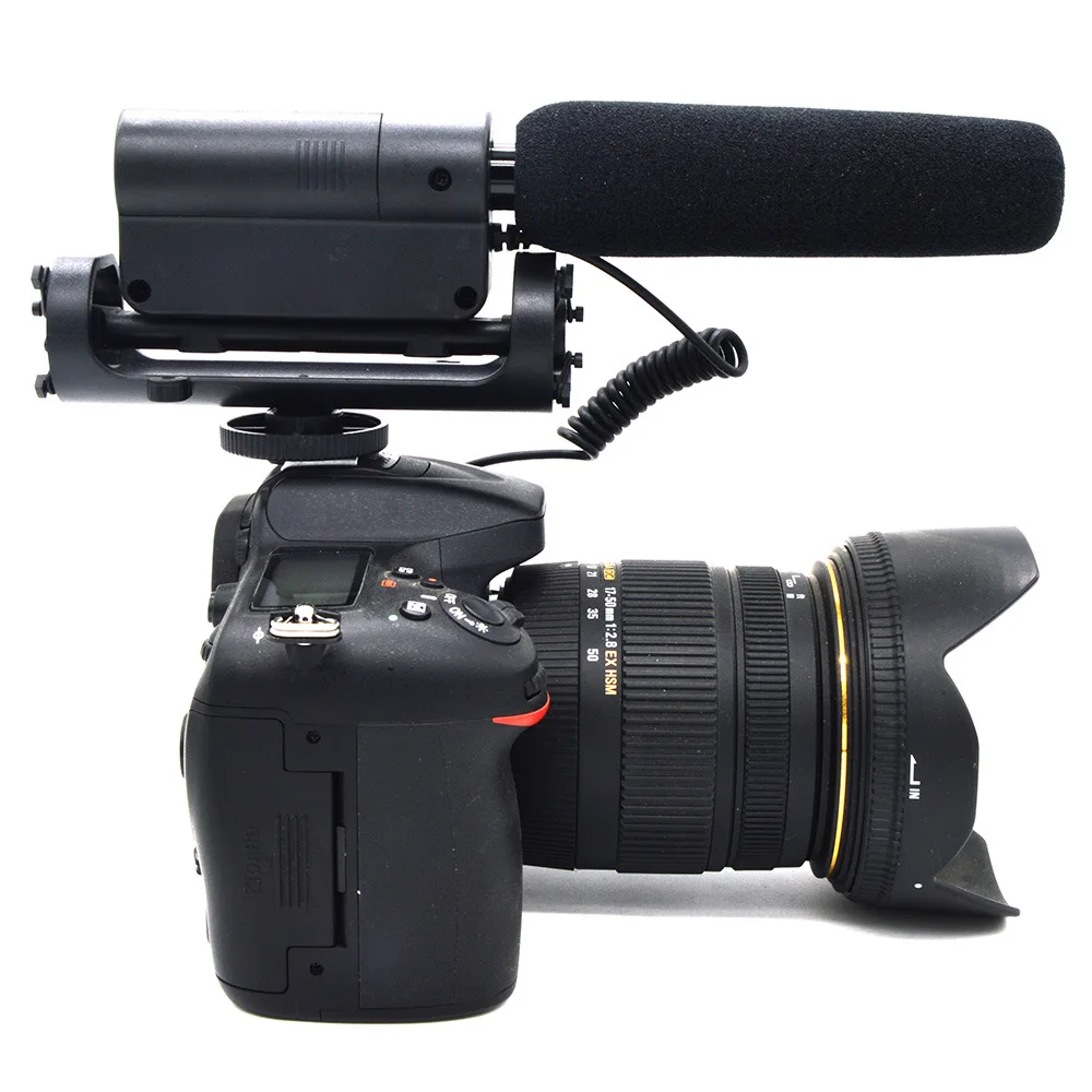 

Universal D-598 3.5mm Camera Microphone Professional Camera external receiver audio interview microphone Photography Accessories