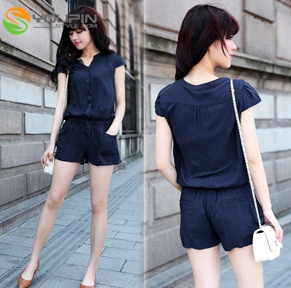 navy blue jumpsuit outfit